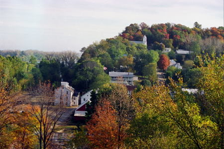 View of Bonnots Mill in the fall